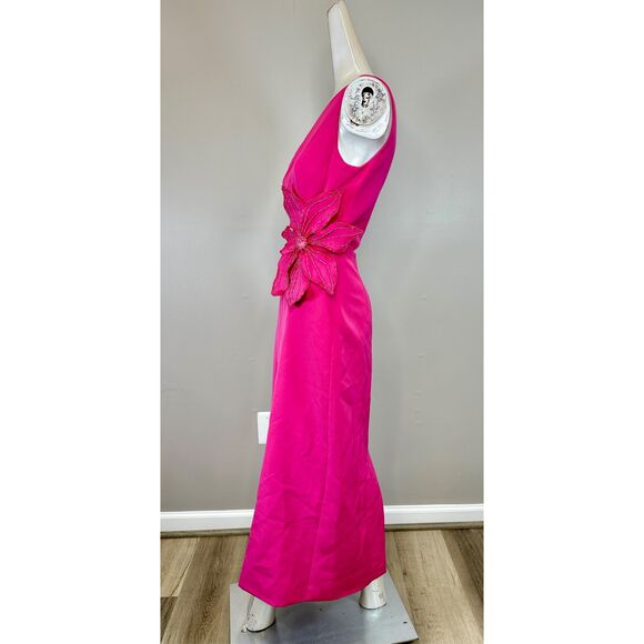 NWT PatBO FLOWER APPLIQUE MIDI DRESS SIZE US 4 $825 - Picture 10 of 13